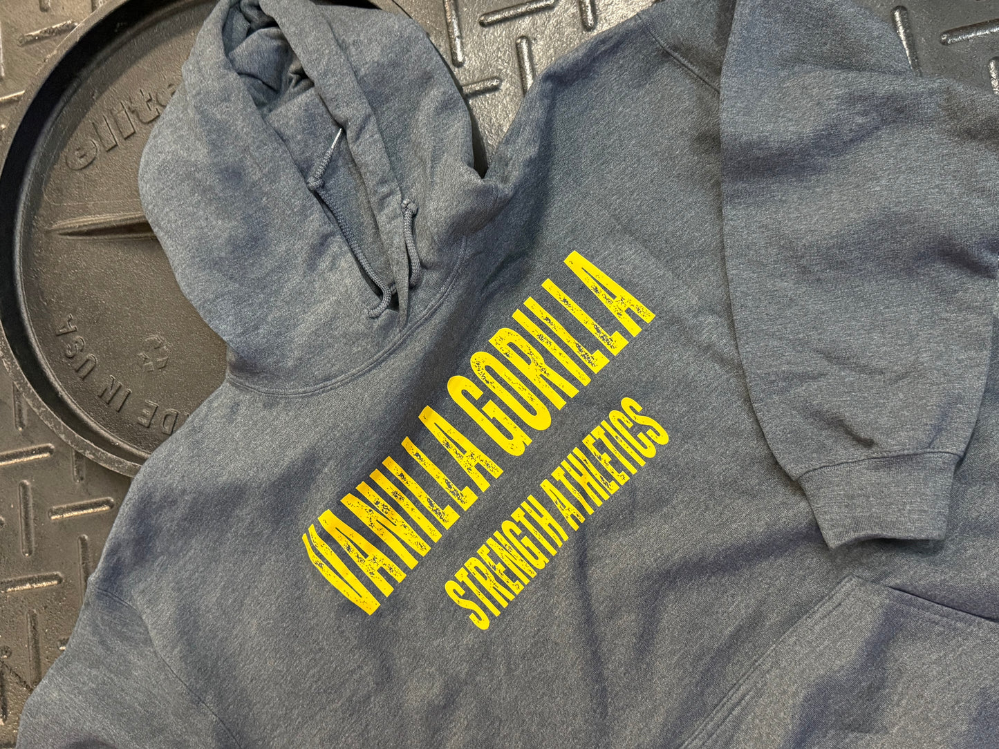 Distressed grey hoodie