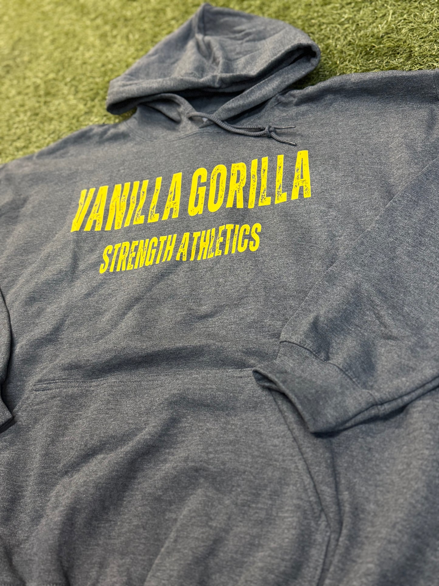 Distressed grey hoodie