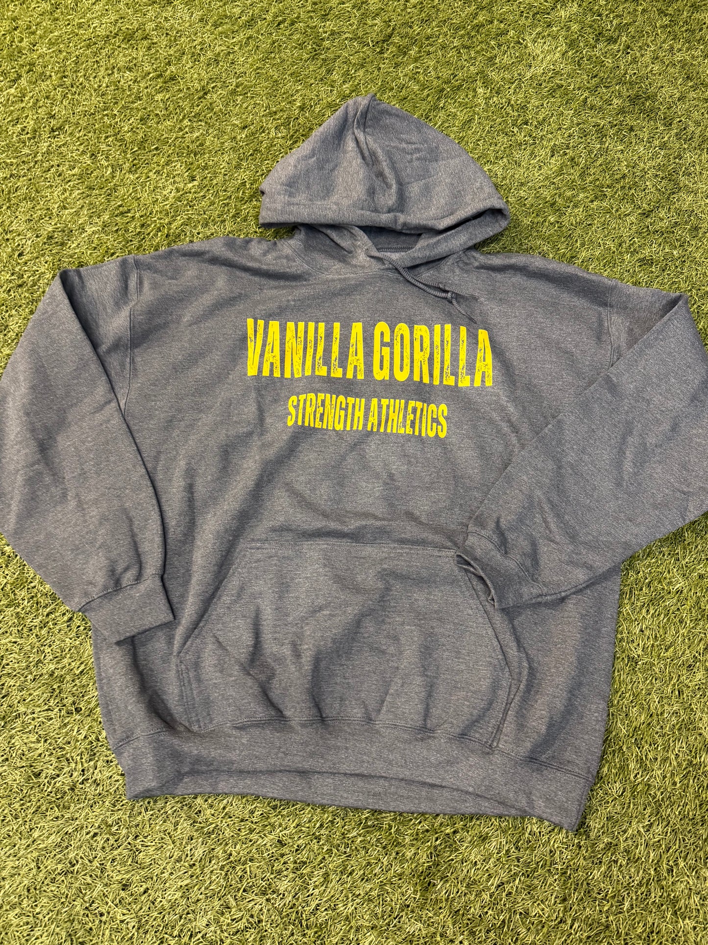 Distressed grey hoodie